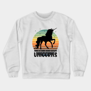 Just a girl who loves Unicorns 4 Crewneck Sweatshirt